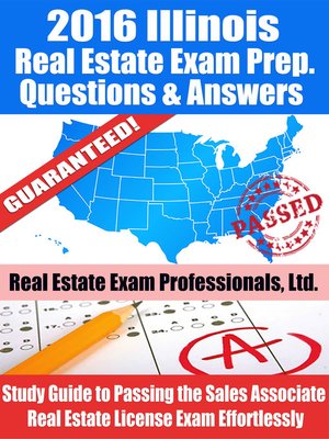 cover image of 2016 Illinois Real Estate Exam Prep Questions and Answers